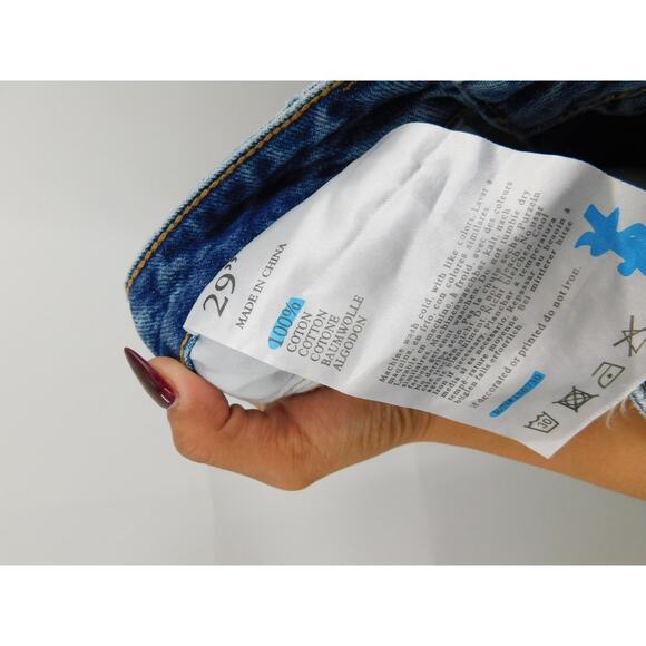 Ksubi Women's Blue High Rise Skinny Kick'n Flare Cropped Denim‎ Jeans Size 29 - Picture 5 of 8